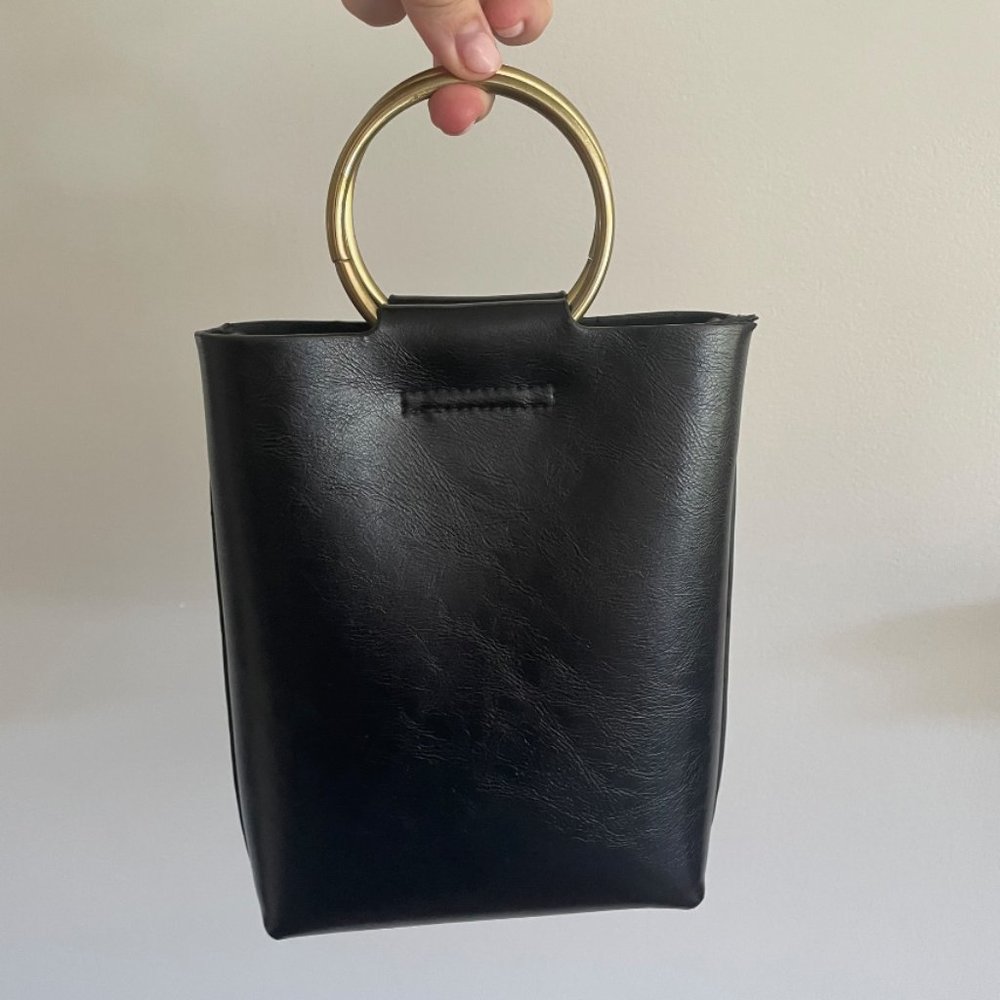 Leather Convertible Crossbody With Brass Hardware - Picture 7 of 12
